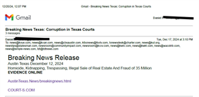 Cc News Release
Travis County Courts
Mafias in Family Court